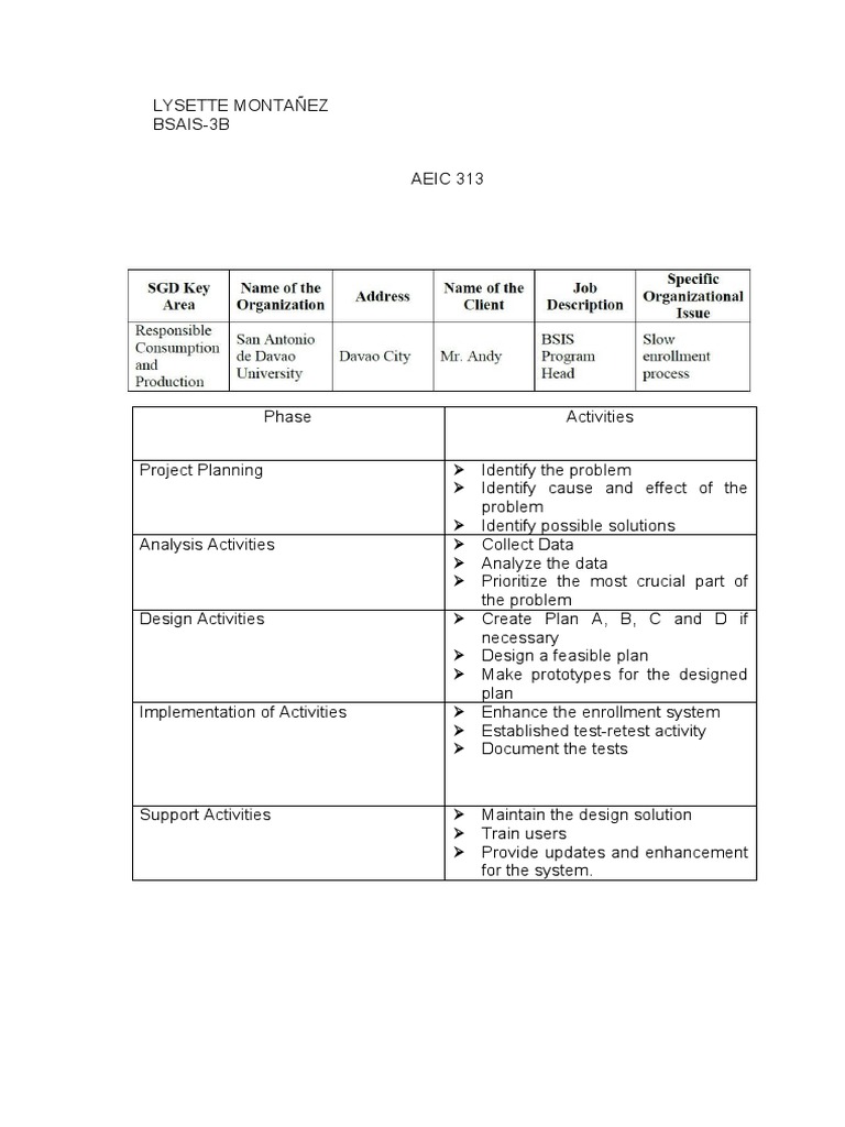 Module 1 Lesson 2 Quiz No. 1 IT Systems Analysis and Designs PDF