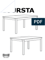 IKEA Bjursta table extensible oak cover AA 228245 11 2