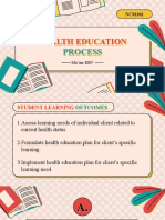 Health Education Process