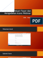 Membuat Flayer Dan Mengadakan Acara Webinar