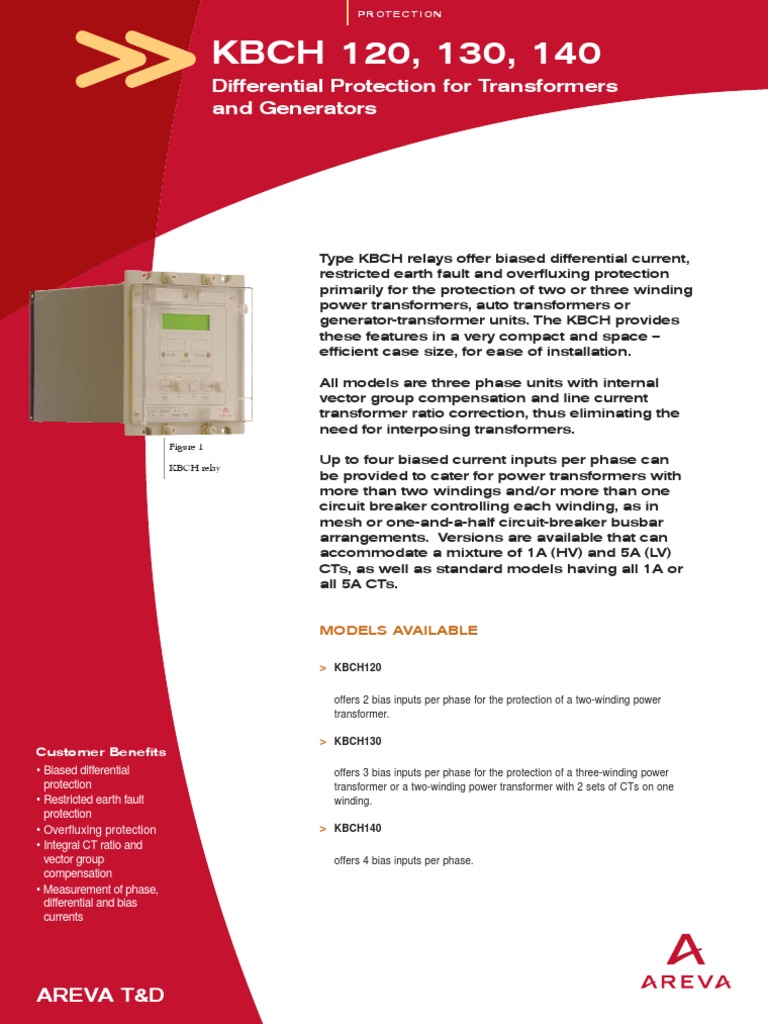 Alstom L3-KBCH-BR-04-05-0910-GB | PDF | Relay | Transformer