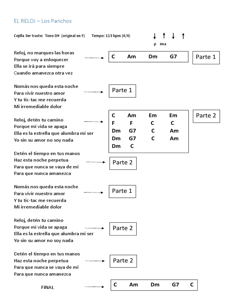 El Reloj Los Panchos PDF