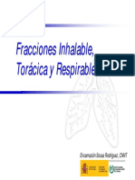 Fracciones Inhalable, Torácica y Respirable. Encarnación Sousa