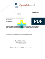 Certificado Medico Thalia