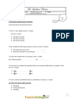 Devoir de Contrôle N°2 - Anglais - 7ème (2013-2014) MR Ladhari Chokri