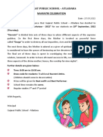 Navratri Circular Cbse