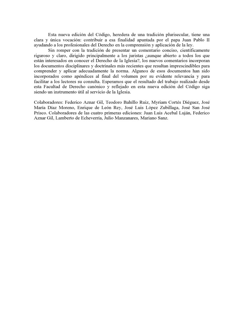 Nueva edición del Código Canónico 2024 | PDF | Estudios de idiomas ...