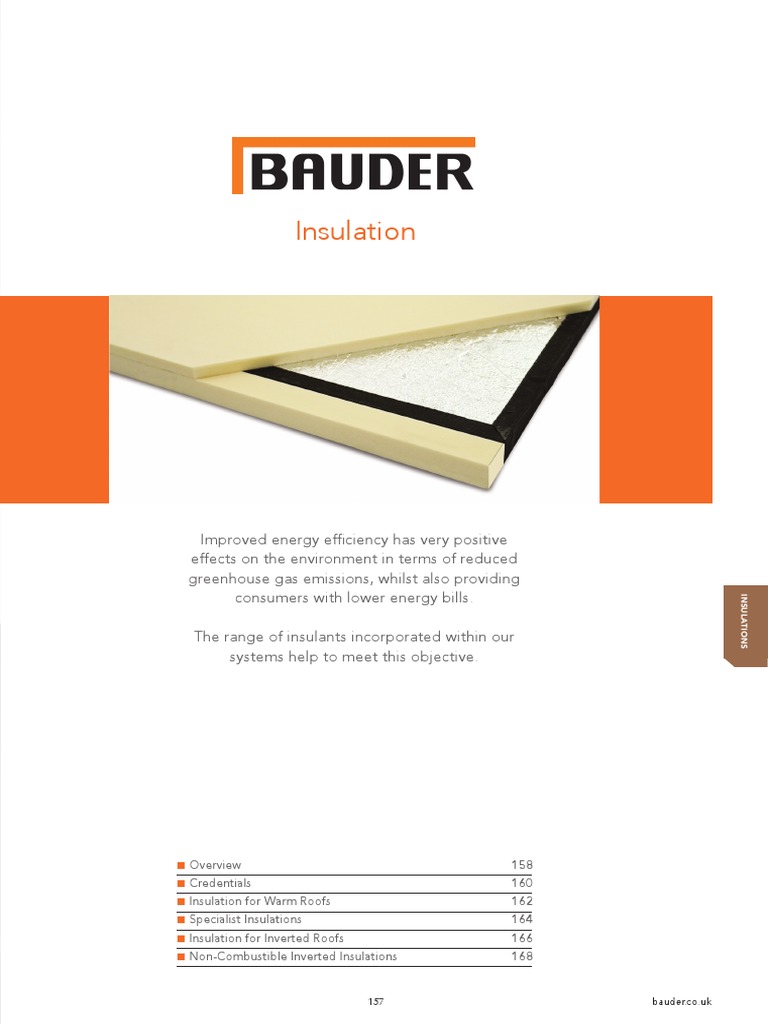 Bauder Insulation Solutions Overview | PDF | Thermal Insulation ...