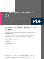 Pertemuan 12 - Media Komunikasi PR