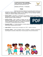 Conteúdos de Provas - 1º Bimestre: Rua Ivo Borges, 348 Recreio - 3627-6339/973092400