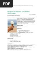 Recetas de Helados Con Plantas Medic in Ales