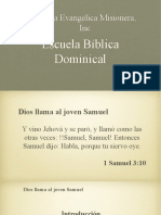 Lección 01 - Dios Llama Al Joven Samuel