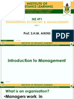 Me 491 1 Intro To Management