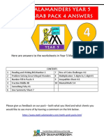 Maths Year 5 Worksheet Answers