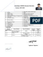 Application For Scholarship in MEPhI - Khaja Md. Azmayin Ahmed Apon