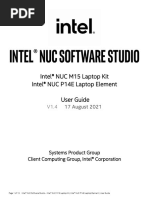 Intel NUC Software Studio User Guide-Intel NUC M15 Laptop Kit and Intel NUC P14E Laptop Element-V1.4