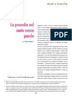 La prosodia nel canto senza parole