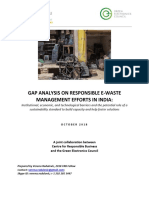 Gap Analysis on India's E-waste Management Efforts