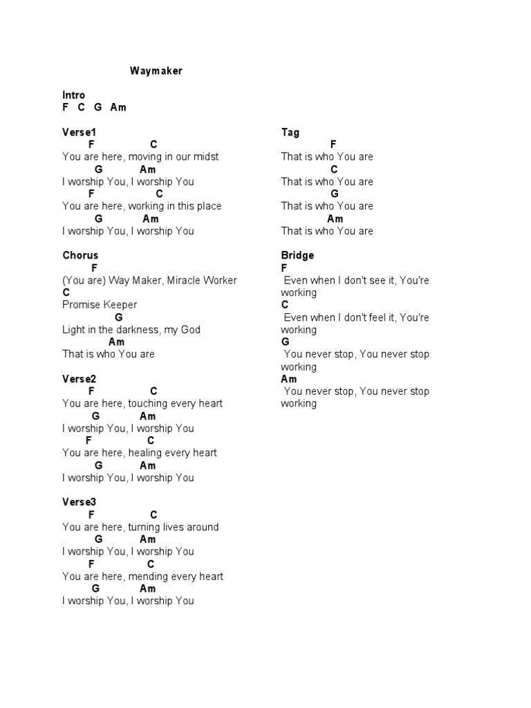 Praises With Chords To Print | PDF | Song Structure | Theology