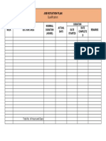 Job Rotation Plan (Template)