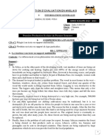 1er Devoir Du 1er Semestre Anglais 2nde Abcd 2022-2023 Ceg de Seme-Podji