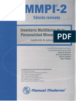 Cuadernillo MMPI-2