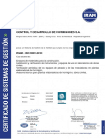 CDH 2022-2025 - Certificado IRAM