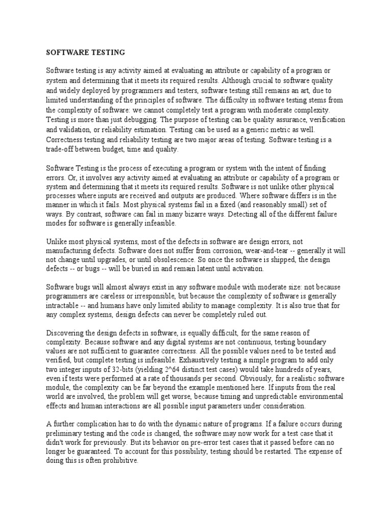 Software Testing For Moodle | PDF | Software Testing | Software Bug