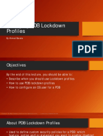 Managing PDB Lockdown Profiles