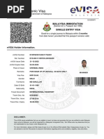 Malaysia ePass Holder Visa Details | PDF | National Security ...