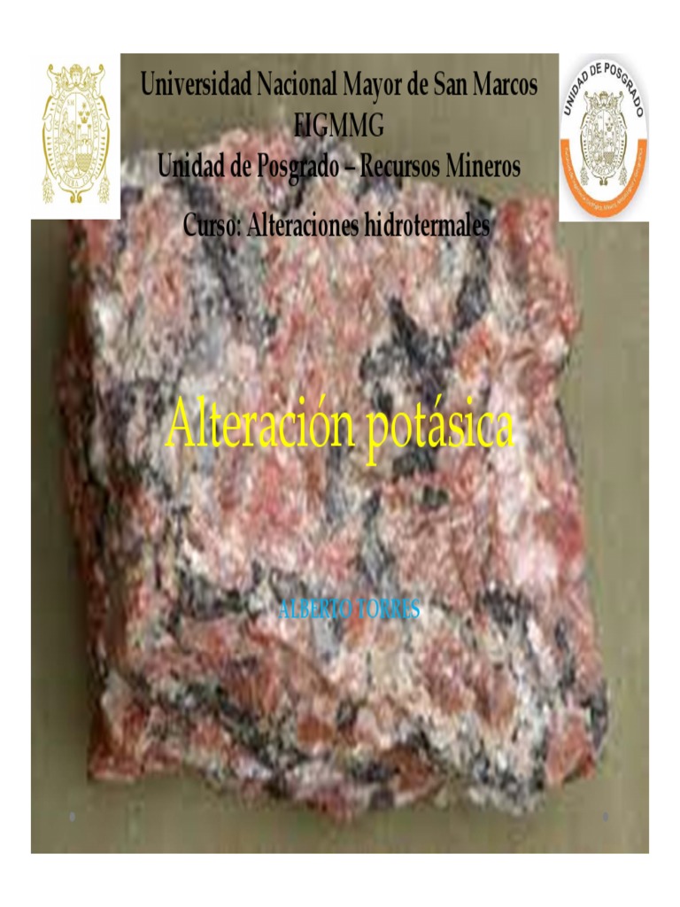 Características de la Alteración Potásica | PDF | Minerales | Petrología