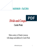 Lecture divideAndConquer