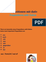 Präpositionen Mit Dativ