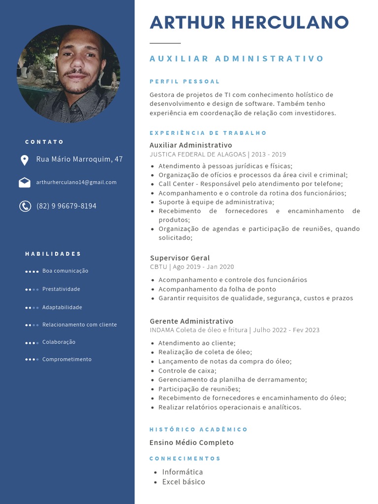 Currículo - Arthur Herculano | PDF