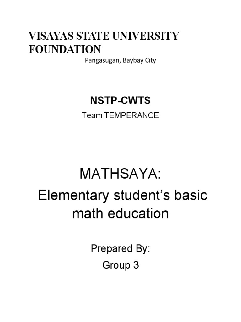 Mathsaya: Enhancing Basic Math Skills | PDF | Mathematics | Cognition