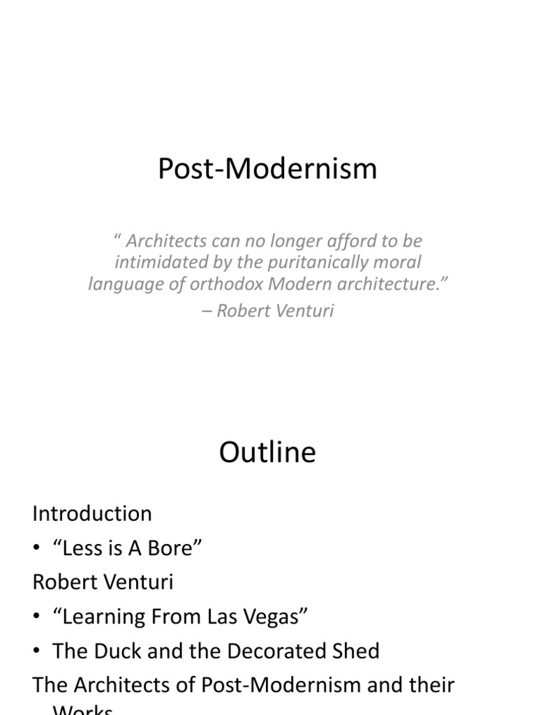 PostModernism Breaking the Box of Modernism PDF