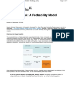 Nassim Nicholas Taleb Managing Risk A Probability Model