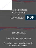 Definición de Conceptos y Convenciones