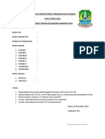 Formulir Pendaftaran Turnamen Bulutangkis