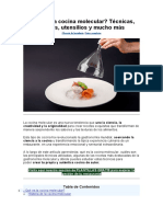 cocina molecular concepto