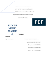 TEMA 4. Procedimiento Analitico