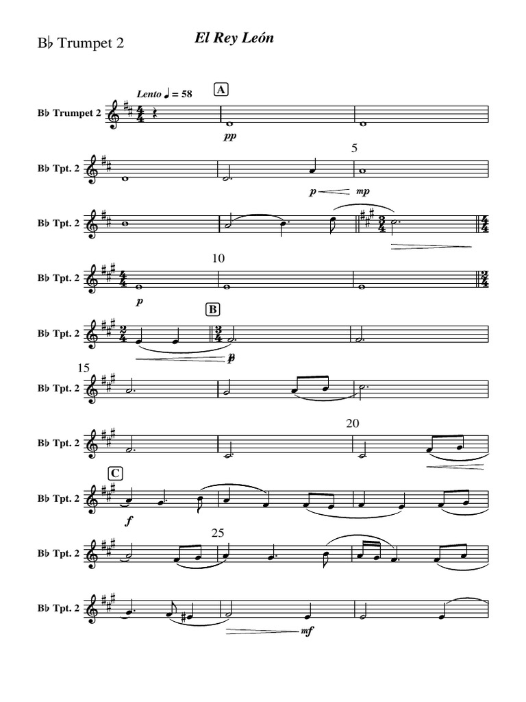 El Rey Sheet Music For Vocals, Trumpet In B-Flat, Violin, Guitar – ZQBQ