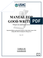 Manual For A Good Writing - Composition