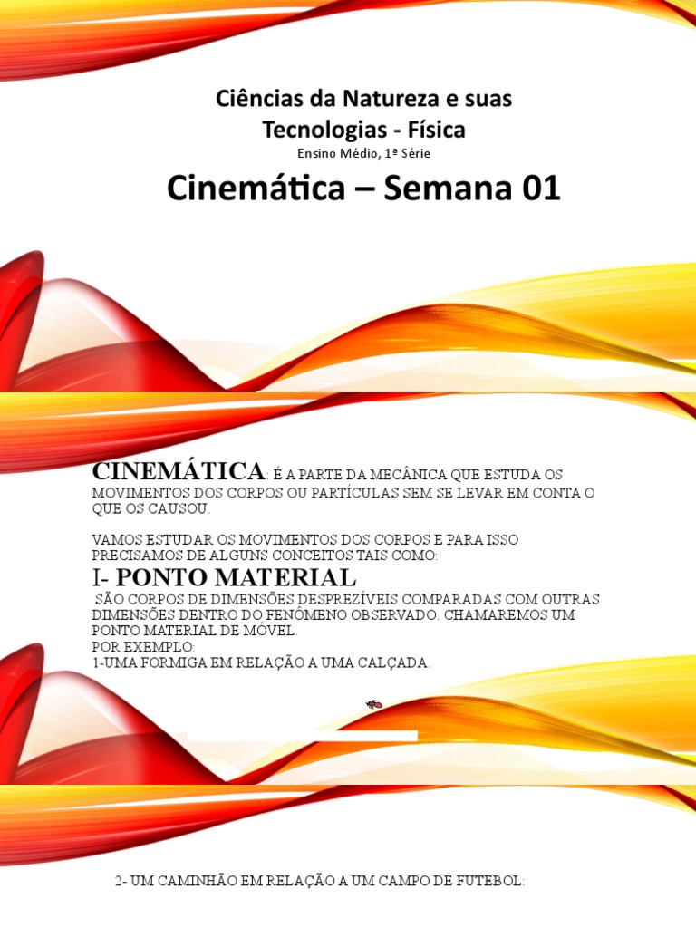 Introdução à Cinemática no Ensino Médio | PDF | Velocidade | Cinemática