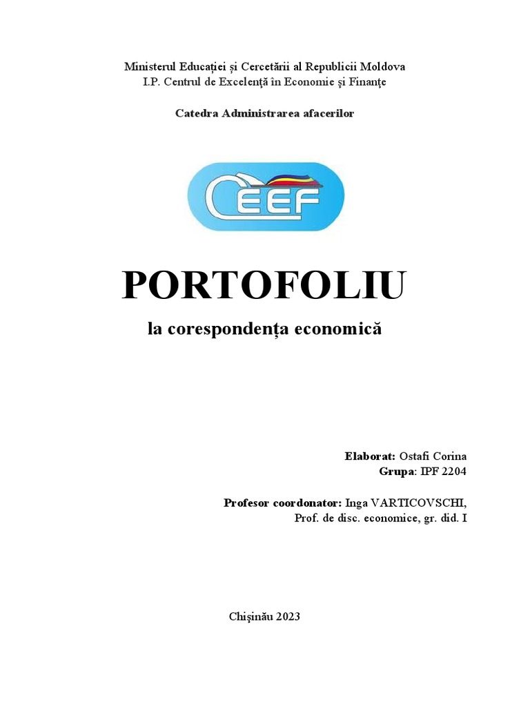 Foaie de Titlu | PDF