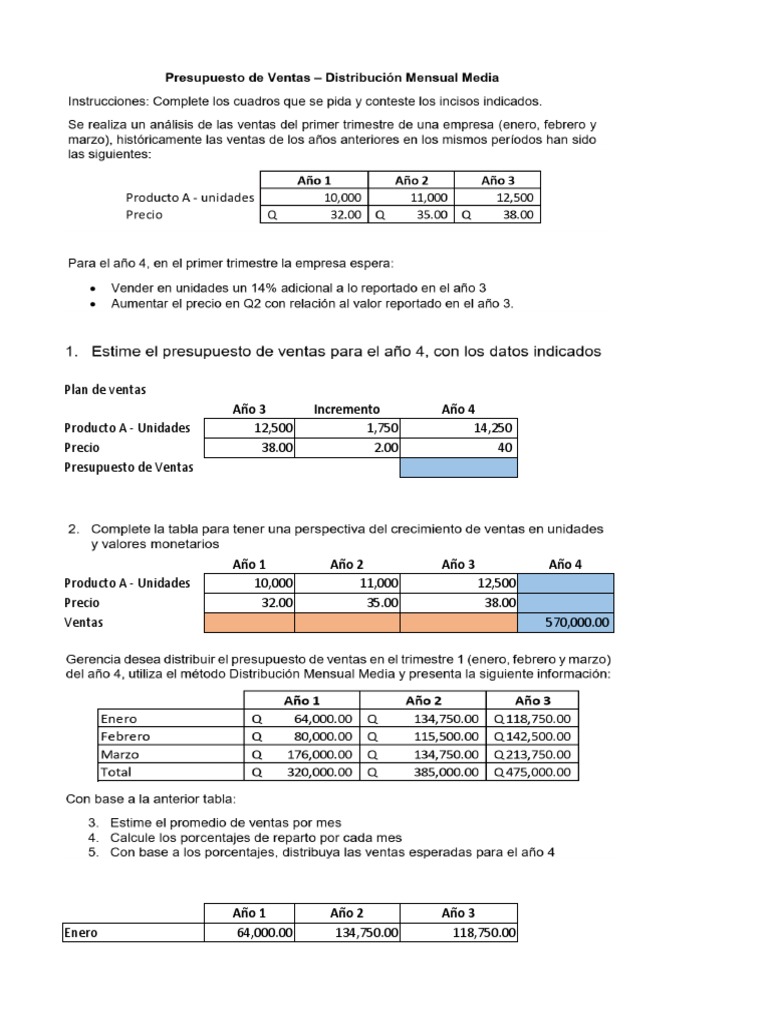 Plan de Ventas Anual y Proyecciones | PDF | Presupuesto | Inventario
