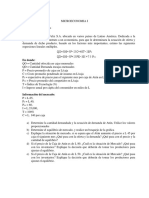 Oferta y Demanda, Equilibrio de Mercado