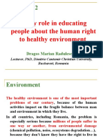 2012 WCES - Society Role in Educating People About The Human Right To Healthy Environment