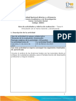 Guía de Actividades y Rúbrica de Evaluación - Unidad 3 - Tarea 4 - Articulación Con El Marco Nacional y Constitucional