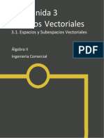 U31 - Espacios y Subespacios Vectoriales (Guia) B